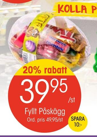 EKO Fyllt påskägg erbjuda