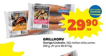 Coop Extra Grillkorv erbjuda