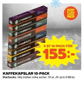 Coop Extra Kaffekapslar 10-pack erbjuda