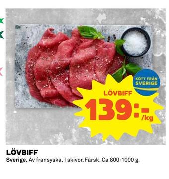 Coop Extra Lövbiff erbjuda