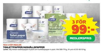 Coop Extra Toalettpapper/hushållspapper erbjuda