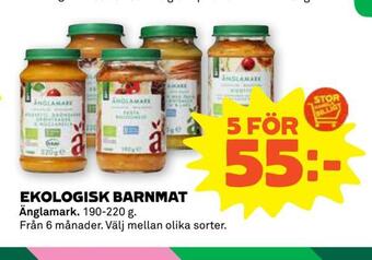 Stora Coop Ekologisk barnmat erbjuda