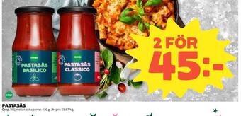 Coop Pastasås erbjuda