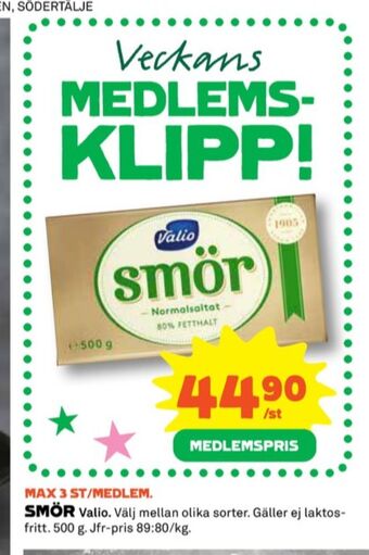 Coop Valio smör erbjuda
