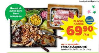 Stora Coop Färsk fläskkarré erbjuda