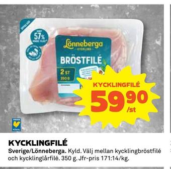Coop Kycklingfilé erbjuda
