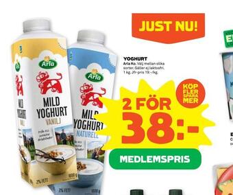 Stora Coop Yoghurt erbjuda