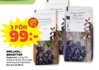 Stora Coop Grillkol/ briketter erbjuda