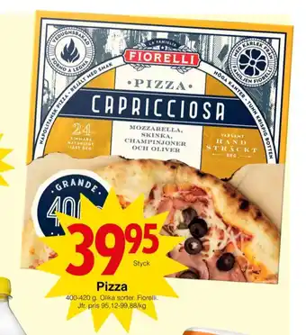 Matöppet Fiorelli pizza erbjuda