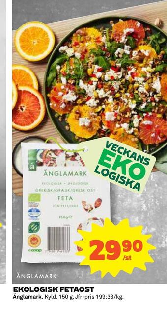 Coop Ekologisk fetaost erbjuda