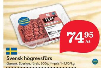 Hemköp Svensk högrevsfärs erbjuda
