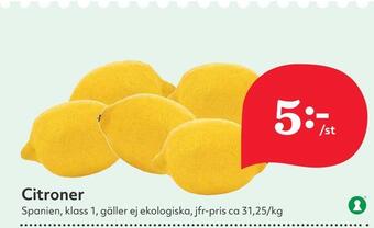 Hemköp Citroner erbjuda