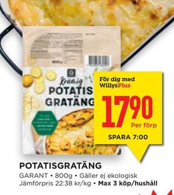 Willys Hemma Potatisgratäng erbjuda