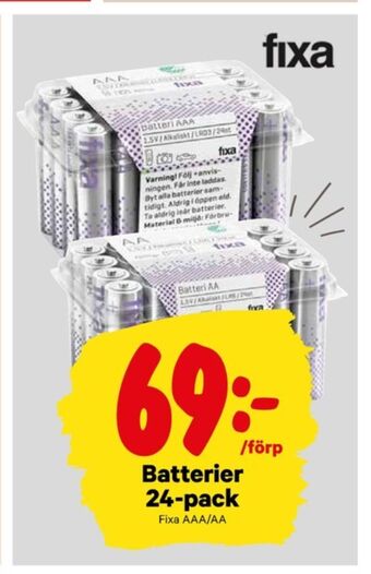 City Gross Fixa batterier erbjuda