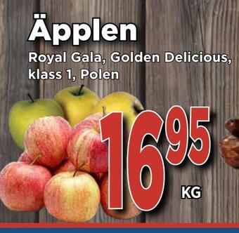 Supergrossen Äpplen erbjuda