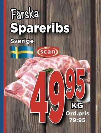 Supergrossen Spareribs erbjuda