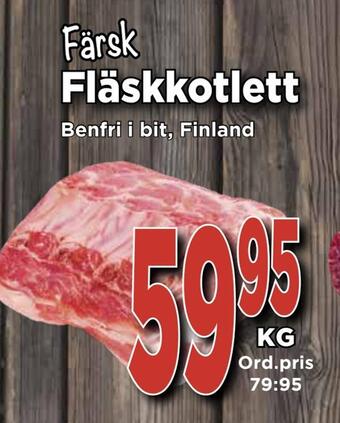 Supergrossen Fläskkotlett erbjuda