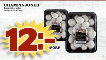Din Mat Champinjoner erbjuda