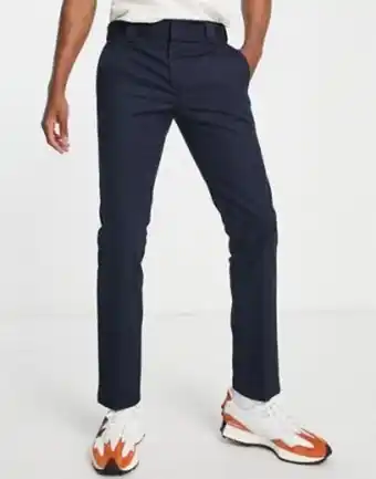 ASOS Dickies 872 – marinblå arbetsbyxor med smal passform - navy erbjuda