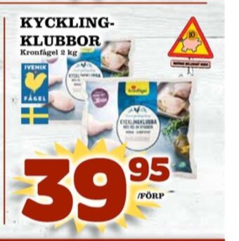 Matdax Kronfågel kycklingklubbor erbjuda