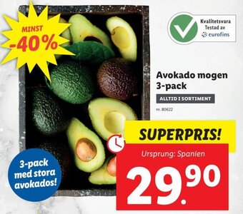 Lidl Avokado Mogen 3-Pack erbjuda