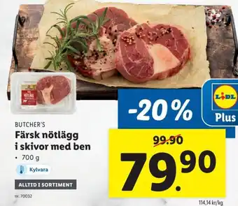 Lidl Färsk Nötlägg i Skivor Med Ben erbjuda