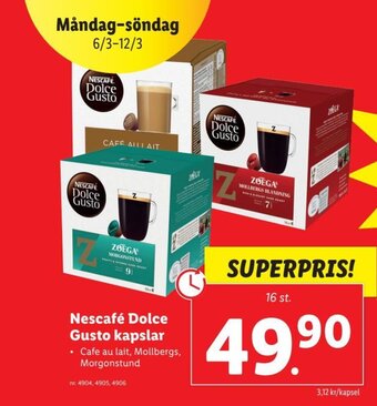 Nescafé Dolce Gusto Kapslar