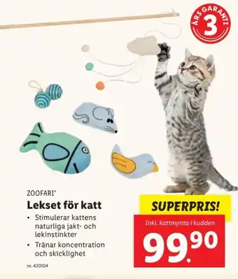 Lidl Zoofari Lekset För Katt erbjuda