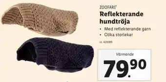 Lidl Zoofari Reflekterande Hundröja erbjuda