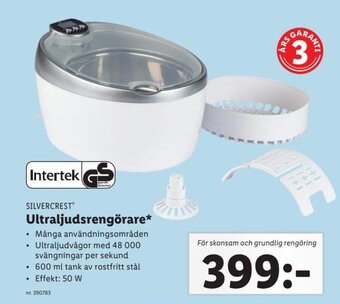 Lidl Silvercrest Ultraljudsrengörare erbjuda