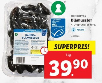 Lidl Kustklippan Blåmusslor erbjuda