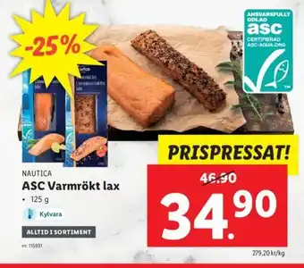 Lidl ASC Varmrökt Lax erbjuda