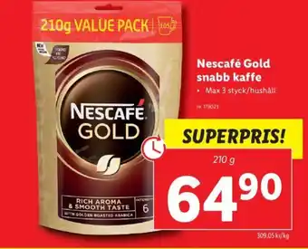 Lidl Nescafé Gold Snabb Kaffe erbjuda