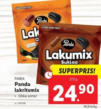 Lidl Panda Lakritsmix erbjuda