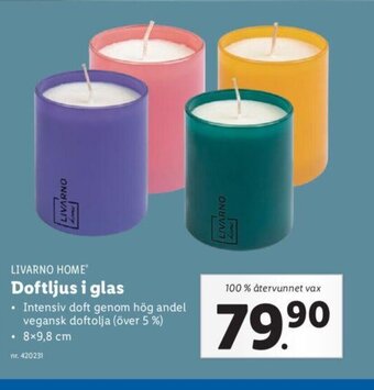 Lidl Doftljus i Glas erbjuda