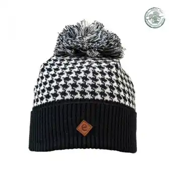 Mora pompom - ribbstickad mössa