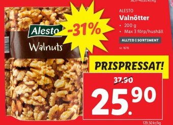 Lidl Valnötter erbjuda