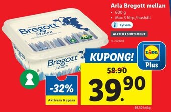Lidl Arla Bregott Mellan erbjuda