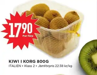 Willys Kiwi i Korg 800G erbjuda
