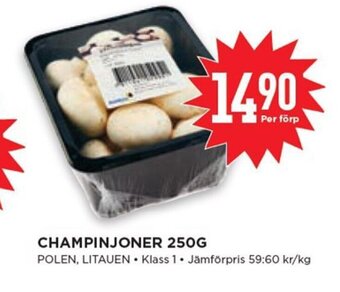 Champinjoner 250g