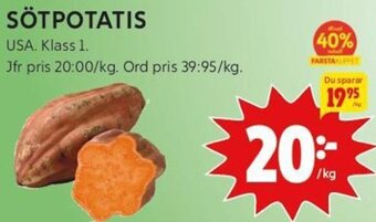 ICA Kvantum Sötpotatis erbjuda