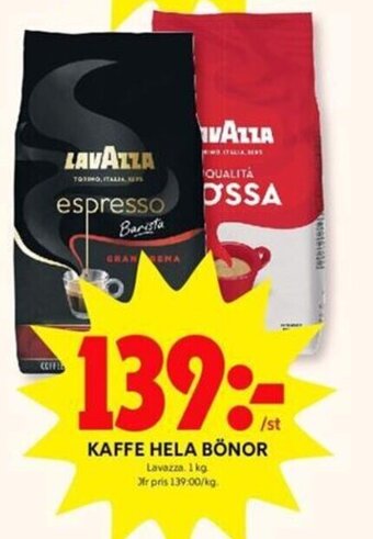 Kaffe Hela Bönor