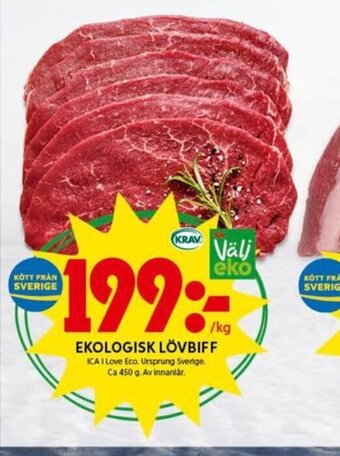 ICA Kvantum Ekologisk Lövbiff erbjuda