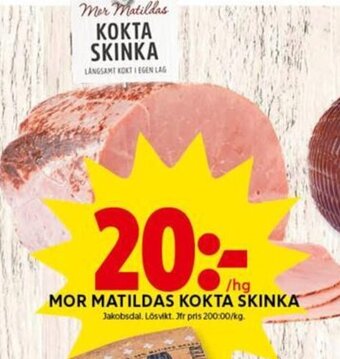 ICA Kvantum Mor Matildas Kokta Skinka erbjuda
