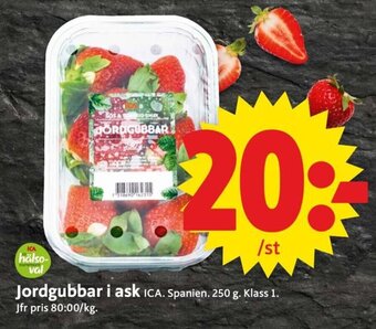 ICA Supermarket Jordgubbar i Ask erbjuda