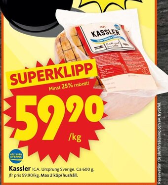 ICA Supermarket Kassler erbjuda