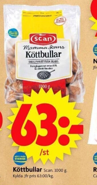 ICA Supermarket Köttbullar erbjuda