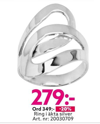 Albrekts Guld Ring i äkta silver erbjuda