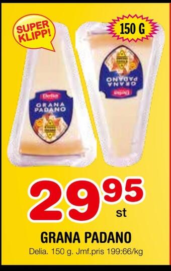 Nya Pulsen Grana padano erbjuda