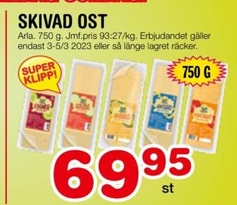 Nya Pulsen Skivad ost erbjuda